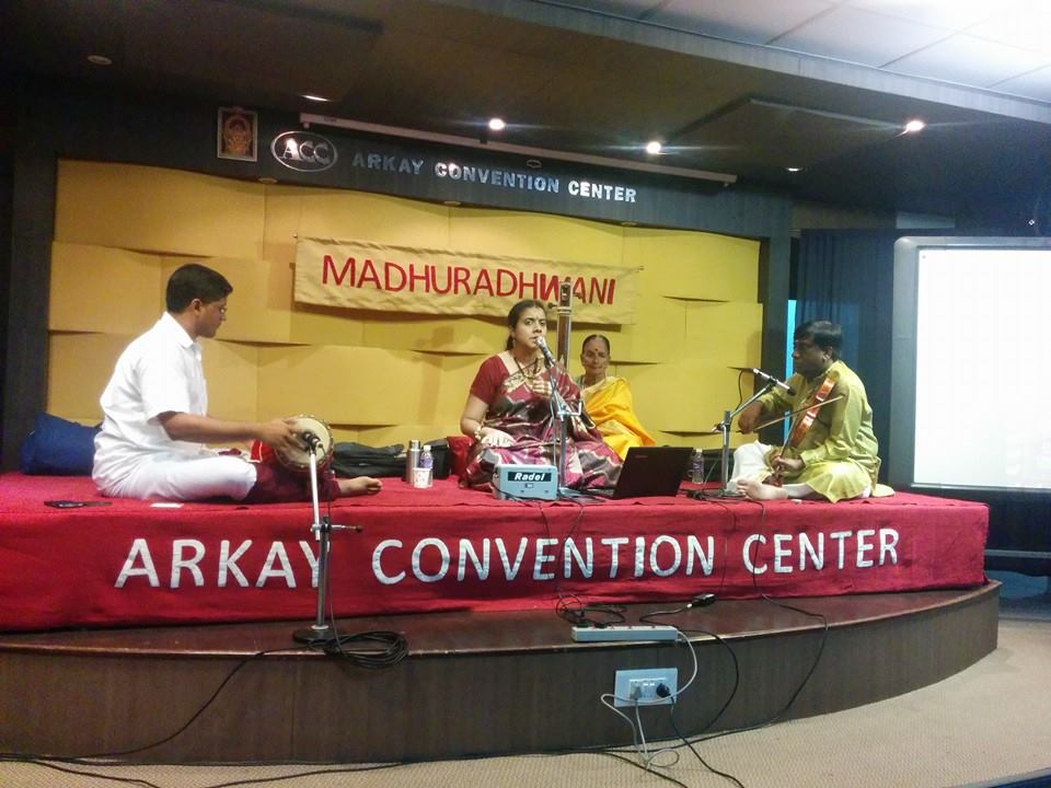 Concert with Gayathri Girish for&nbsp;Madhuradhwani